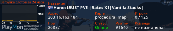 баннер для сервера rust. HonestRUST PVE |Rates X1|Vanilla Stacks|