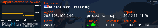 баннер для сервера rust. Rustoria.co - EU Long