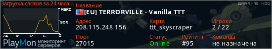 баннер для сервера garrysmod. [EU] TERRORVILLE - Vanilla TTT