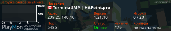баннер для сервера minecraft. Termina SMP | HitPoint.pro