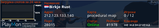 баннер для сервера rust. Birkje Rust