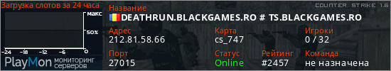 баннер для сервера cs. DEATHRUN.BLACKGAMES.RO # TS.BLACKGAMES.RO