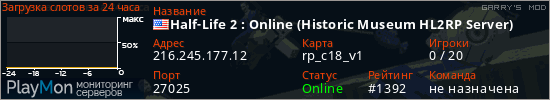 баннер для сервера garrysmod. Half-Life 2 : Online (Historic Museum HL2RP Server)