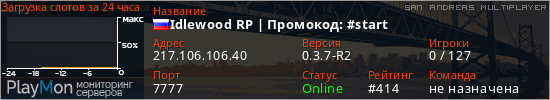 баннер для сервера samp. Idlewood RP | PC/Mobile