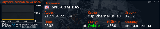 баннер для сервера arma3. FGNE-COM_BASE