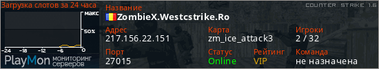 баннер для сервера cs. ZombieX.Westcstrike.Ro
