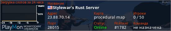 баннер для сервера rust. Stylewar's Rust Server