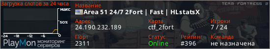баннер для сервера tf2. Area 51 24/7 2Fort | Fast | HLstatsX