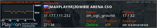 баннер для сервера cs. [MAXPLAYER]ZOMBIE ARENA CSO
