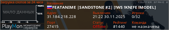 баннер для сервера cs2. FEATANIME |SANDSTONE #2| [!WS !KNIFE !MODEL]