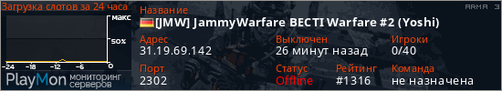 баннер для сервера arma3. [JMW] JammyWarfare BECTI Warfare #2 (Yoshi)