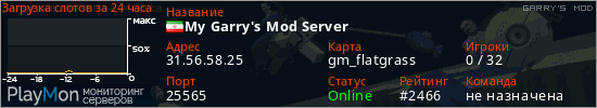 баннер для сервера garrysmod. My Garry's Mod Server