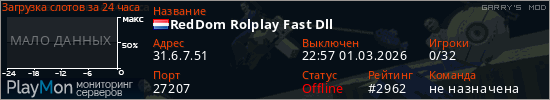 баннер для сервера garrysmod. RedDom Rolplay Fast Dll