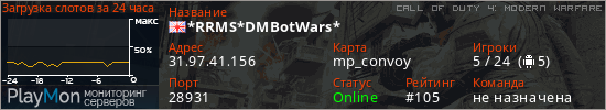 баннер для сервера cod4. *RRMS*DMBotWars*