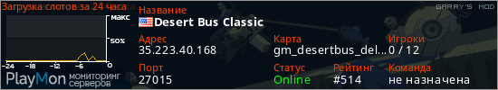 баннер для сервера garrysmod. Desert Bus Classic