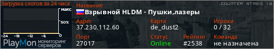 баннер для сервера cs. Взрывной HLDM - Пушки,лазеры