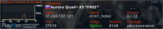 баннер для сервера l4d2. Aurora Quad+ #5 *FREE*