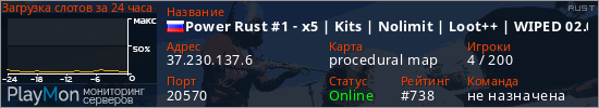 баннер для сервера rust. Power Rust #1 - x5 | Kits | Nolimit | Loot++ | WIPED 02.02