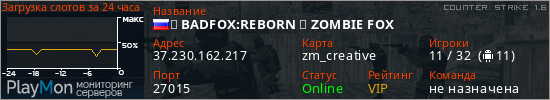 баннер для сервера cs. ▉ BADFOX:REBORN ▉ ZOMBIE FOX