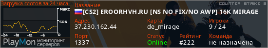 баннер для сервера cs2. [CS2] EROORHVH.RU [NS NO FIX/NO AWP] 16K MIRAGE