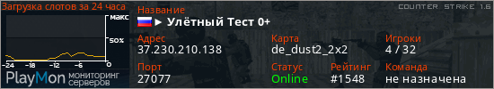 баннер для сервера cs. ► Улётный Тест 0+