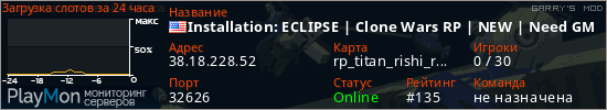 баннер для сервера garrysmod. Installation: ECLIPSE | Clone Wars RP | NEW | Need GMs & Comman
