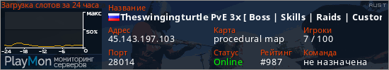баннер для сервера rust. Theswingingturtle PvE 3x [ Boss | Skills | Raids | Custom ]