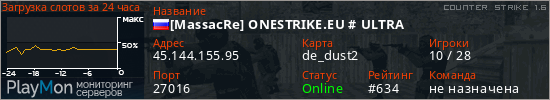 баннер для сервера cs. [MassacRe] ONESTRIKE.EU # ULTRA