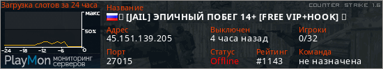 баннер для сервера cs. 亗 [JAIL] ЭПИЧНЫЙ ПОБЕГ 14+ [FREE VIP+HOOK] 亗