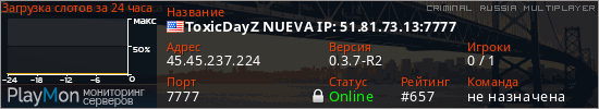 баннер для сервера crmp. ToxicDayZ NUEVA IP: 51.81.73.13:7777