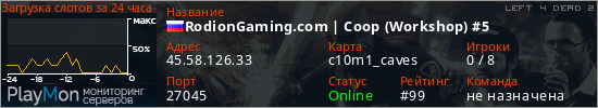 баннер для сервера l4d2. RodionGaming.com | Coop (Workshop) #5