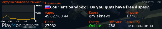 баннер для сервера garrysmod. Courier's Sandbox | Do you guys have free dupes?