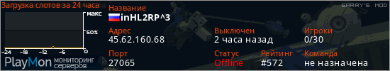 баннер для сервера garrysmod. inHL2RP^3