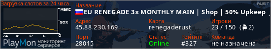 баннер для сервера rust. EU RENEGADE 3x MONTHLY MAIN | Shop | 50% Upkeep | No BP Wipe |