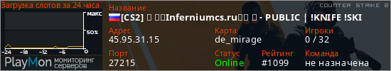 баннер для сервера cs2. [CS2] ⋆ ✧⭒Inferniumcs.ru⭒✧ ⋆ - PUBLIC | !KNIFE !SKI