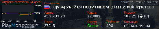 баннер для сервера css. ★★★[v34] УБЕЙСЯ ПОЗИТИВОМ [Classic|Public]16+★★★