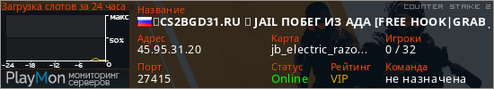 баннер для сервера cs2. ⚫CS2BGD31.RU ❤ JAIL ПОБЕГ ИЗ АДА [FREE HOOK|GRAB|