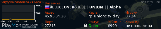 баннер для сервера garrysmod. 🍀CLOVER🍀|| UNION || Alpha
