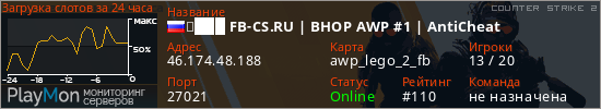 баннер для сервера cs2. ➥███ FB-CS.RU | BHOP AWP #1 | AntiCheat