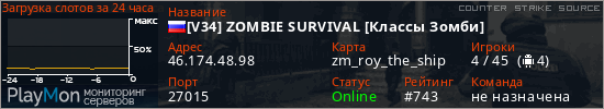 баннер для сервера css. [V34] ZOMBIE SURVIVAL [Классы Зомби]