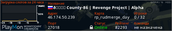 баннер для сервера garrysmod. 🏝️ County-86 | Revenge Project | Alpha