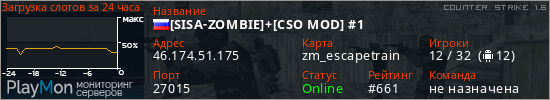 баннер для сервера cs. [SISA-ZOMBIE]+[CSO MOD] #1