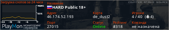 баннер для сервера css. HARD Public 18+