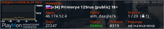 баннер для сервера css. [v34] Primorye 125rus [public] 18+