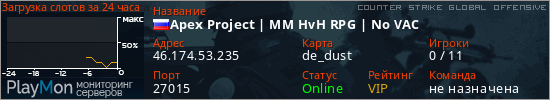 баннер для сервера csgo. Apex Project | MM HvH RPG | No VAC