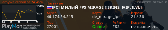 баннер для сервера cs2. [РС] МИЛЫЙ FPS MIRAGE [!SKINS, !VIP, !LVL]