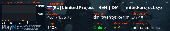 баннер для сервера csgo. [RU] Limited Project | HVH | DM | limited-project.xyz