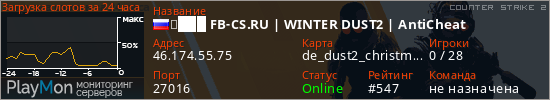 баннер для сервера cs2. ➥███ FB-CS.RU | WINTER DUST2 | AntiCheat