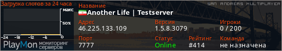 баннер для сервера samp. Another Life | Testserver