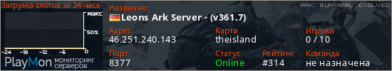 баннер для сервера ark. Leons Ark Server - (v361.7)